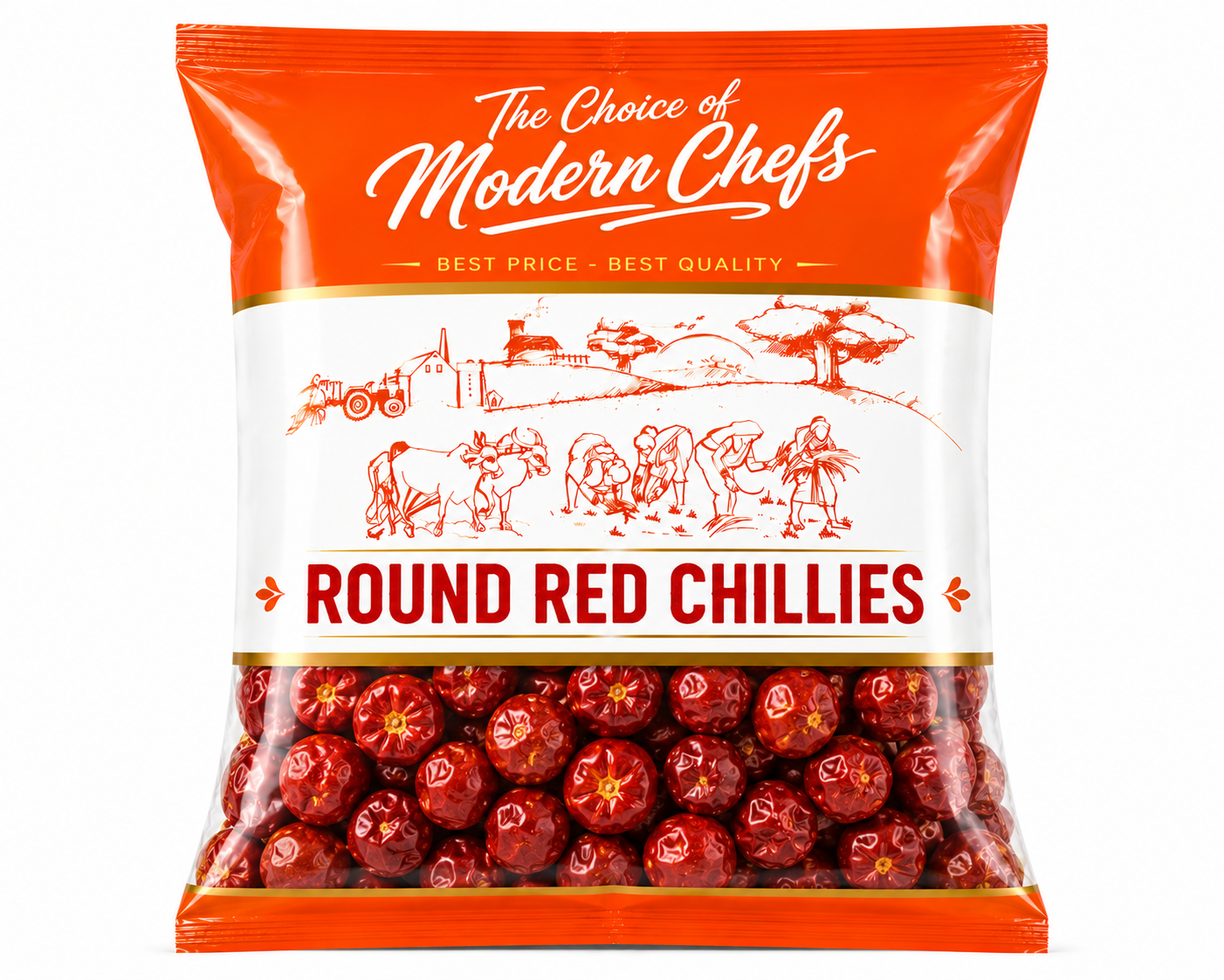 Round Red Chillies